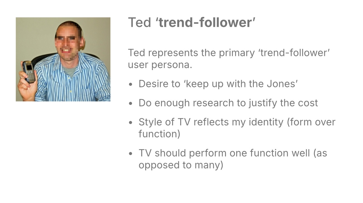 card showing the 'trend-follower' persona